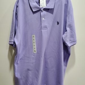 (3) Polo Shirts-US polo assn  White RED Purple